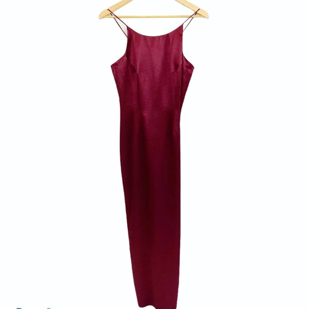 Vintage Jacqueline Conoir Wool Satin Formal Dress Size 8